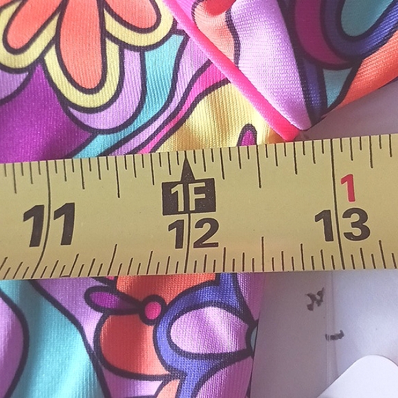 NWT Penelope Mack Cute 2 Piece Multi-Color Long Sleeve Swimset Size 12 - Picture 7 of 12